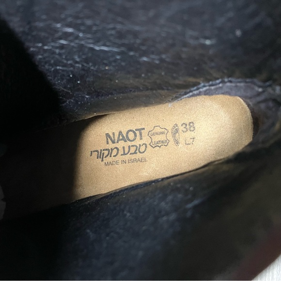 NAOT Women Claudia Leather Boot Brown Lace-Up Bootie Comfort Support Scandi 38 - Picture 9 of 15